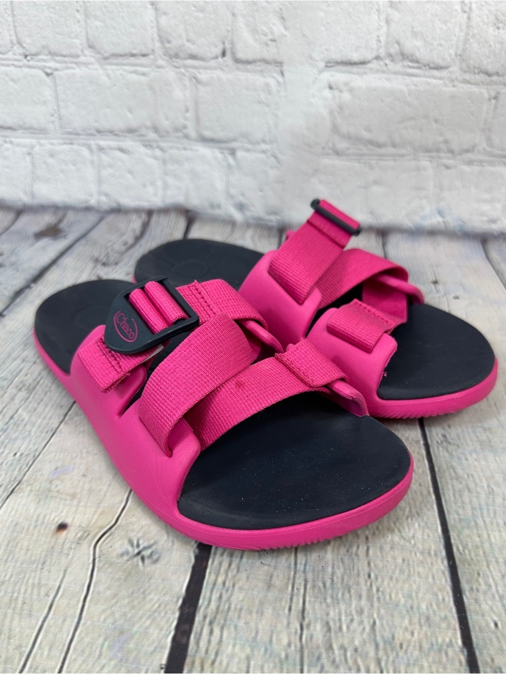 Chaco Chillos slide sandals pink women’s size 5